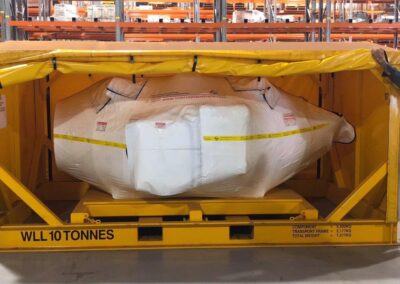 Full preservation system available with Intercept anti-corrosion preservation transport frame and reusable PVC cover